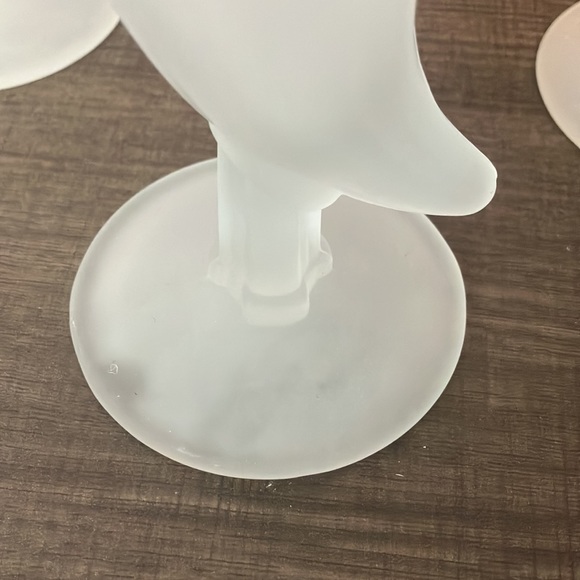 Viking Powder horn frosted glasses Tiara 60’s set of 4 - Picture 6 of 9